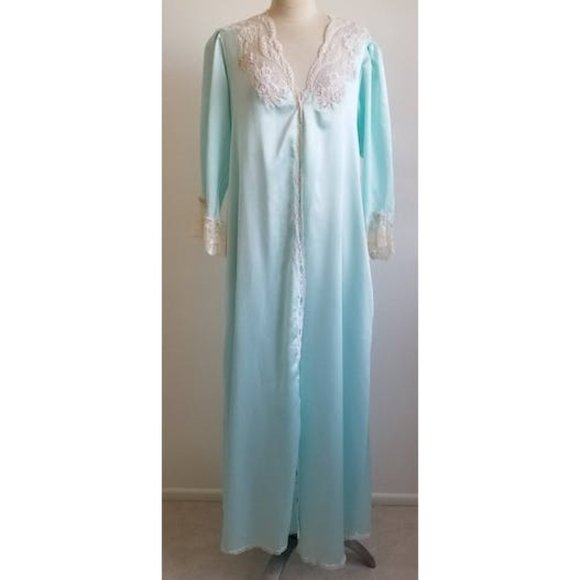 1970’s Christian Dior Lingerie Lace Victorian Style Dressing Robe/Peignoir - Picture 1 of 8